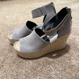 Dolce Vita Gray Wedge Sandals